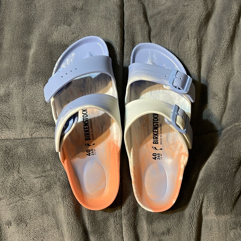 Birkenstock Arizona Coral Peach Size 40 Narrow